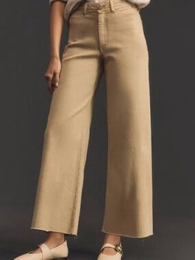 The Ettie High-Rise Cropped Wide-Leg Jeans